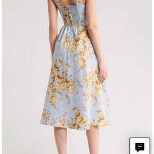 Refirmation- Tagliatelle Floral Linen Midi Sundress size 2